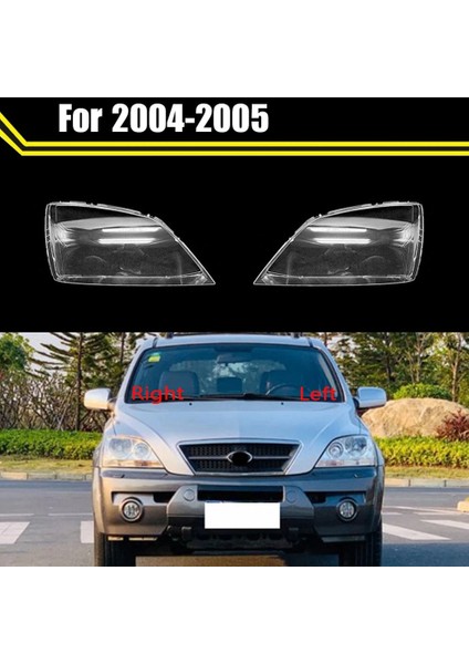 Car Front Head Light Lamp Transparent Lampshade Lamp Shl For 2004 2005 (Yurt Dışından)