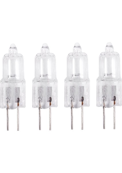 12V 20W 2 Pin G4 Tabanlı Halojen Ampul 4 Parça Sıcak Beyaz (Yurt Dışından)