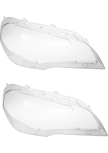 2x Car Clear Headlight Lens Cover Replacement Head Light Lamp Shl Cover For- X5 E70 2008-2013 Right (Yurt Dışından)