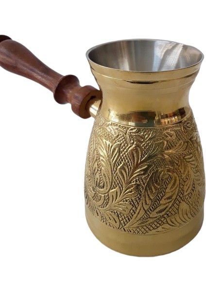 Pirinç Cezve 4,75" Jumbo Uzun Boy Ahşap Saplı fiyatları