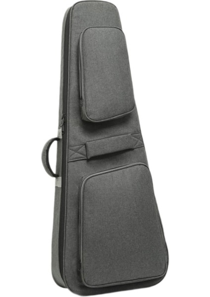 Elektrik Çantası 40”/41” Dolgulu Oxford Gig Bag Ayarlanabilir Omuz Askıları Gri (Yurt Dışından)