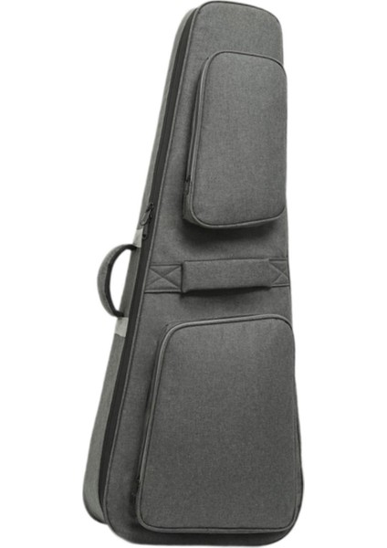 Elektrik Çantası 40”/41” Dolgulu Oxford Gig Bag Ayarlanabilir Omuz Askıları Gri (Yurt Dışından)