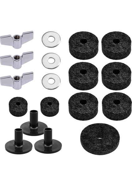 Yedek Aksesuarlar Davul Felt Cymbal Serahı Siyah (Yurt Dışından)