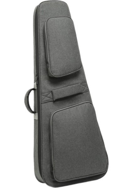 Elektrik Çantası 40”/41” Dolgulu Oxford Gig Bag Ayarlanabilir Omuz Askıları Gri (Yurt Dışından)