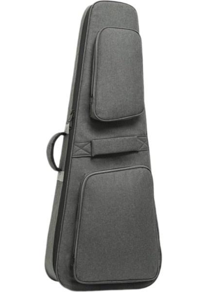 Elektrik Çantası 40”/41” Dolgulu Oxford Gig Bag Ayarlanabilir Omuz Askıları Gri (Yurt Dışından)