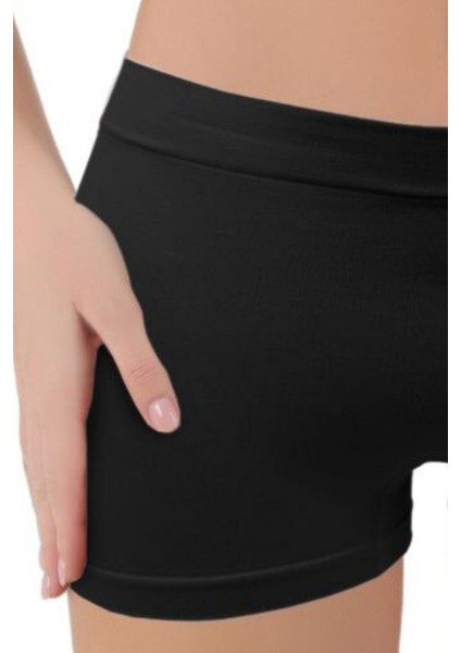 Mikro Fiber Kadın Kısa Boxer 1'li Özel Paket - Siyah, Beyaz, Ten | S/m, L/xl fiyatları