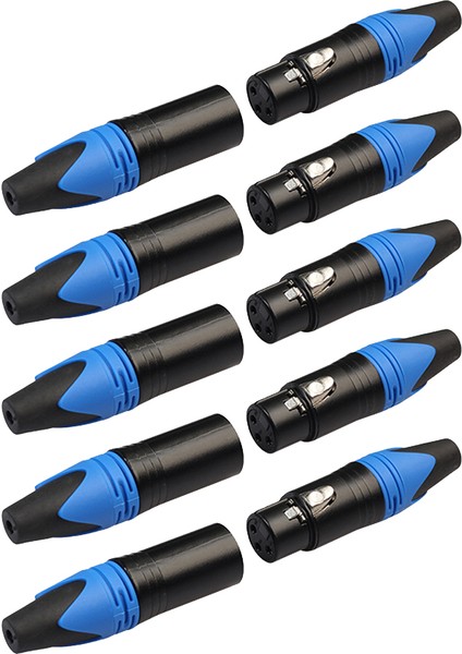 5 Çift 3 Xlr Fiş Örü Ve Dişi Mikrofon Adaptü Mavi (Yurt Dışından) modelleri
