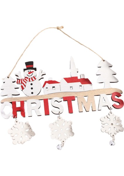 Kapı Plakası Işareti Noel Süsü Kreş Ahşap Noel Askılı Kolye Kardan Adam (Yurt Dışından) fırsatları