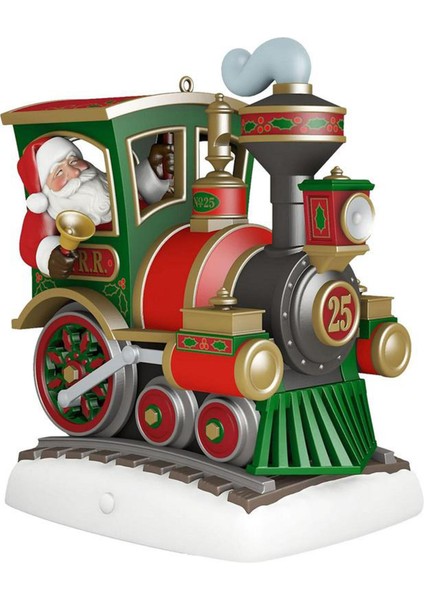 Noel Tren Kolye Noel Baba Heykelcik Süsleme Asılı (Yurt Dışından)