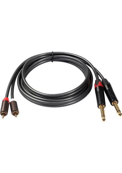 1,5M / 5Ft 2X6,35Mm 1/4 Inç Jak - 2 Rca Ofc Ses (Yurt Dışından) fiyatları