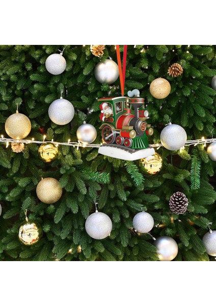 Noel Tren Kolye Noel Baba Heykelcik Süsleme Asılı (Yurt Dışından) fırsatları