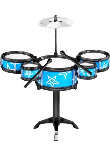 Simülasyon Çocuk Davul I Müzik Aletleri Çocuk Müzikal Enstrüman Mavi (Yurt Dışından)