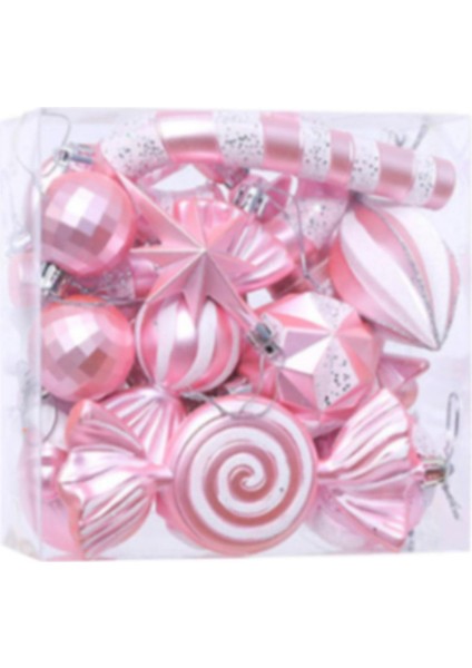 16 Çiftlik Evi Odası Pembesi Için Iç Noel Asılı Süslemeler (Yurt Dışından)