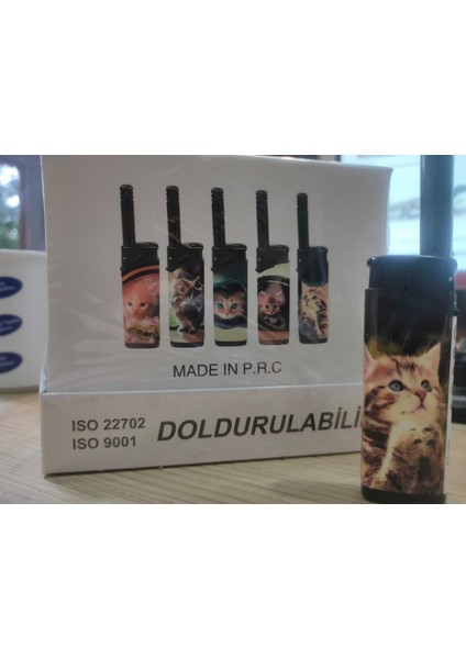 Italyano Lıghter Kedi Desenli Mutfak Çakmağı