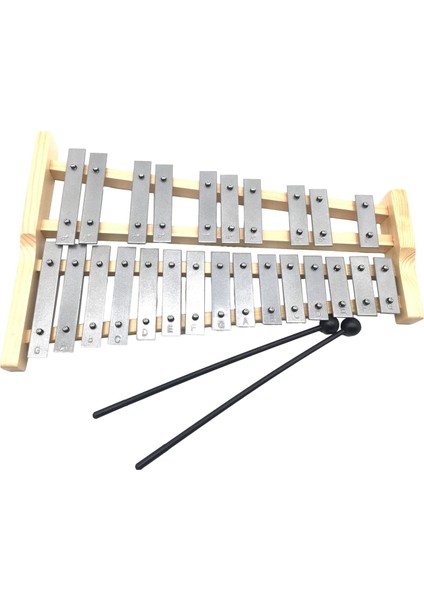 Çocuklar Şkinler Için Alüminyum Ksilofon Ahşap Çerçeve Kompakt 25 Glockenspiel (Yurt Dışından) fırsatları