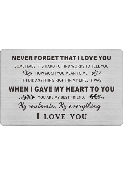 Kazınmış Cü Ekleme Kartı Tebrik Kartı Günü Hediyesi Romantik Hatıra C (Yurt Dışından)