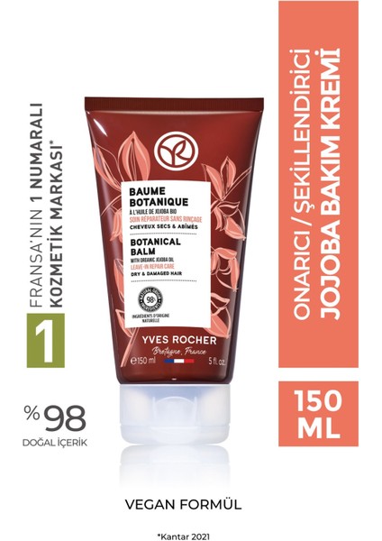 Onarıcı/Şekillendirici (Baume Botanique) Jojoba Prebiyotik Bakım Kremi - Vegan-150 ml