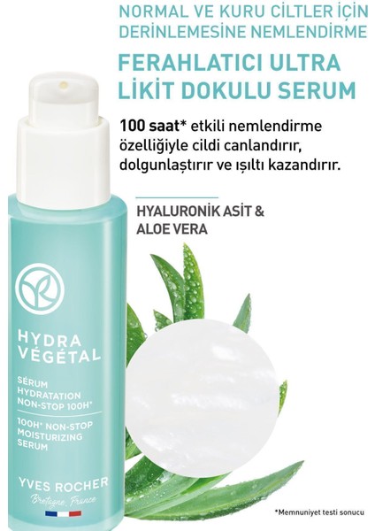 Normal-Kuru Cilt,Hyaluronik Asit&Aloe Vera Cilt Serum-Hydra Vegetal Bitkisel Nemlendirici Bakım-30ml