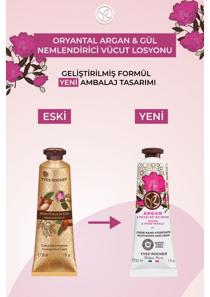 Nemlendirici El Kremi - Oryantal Argan Gül - 30ml-72426