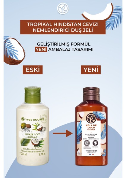 Nemlendirici Duş Jeli - Tropikal Hindistan Cevizi - 200ml-99261