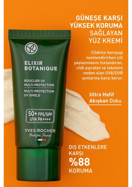 Yaşlanma Karşıtı Bitkisel Antioksidan Bakım Elixir Botanique-vitamin E-50 Spf Yüz Kremi-30 ml