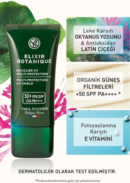 Yaşlanma Karşıtı Bitkisel Antioksidan Bakım Elixir Botanique-vitamin E-50 Spf Yüz Kremi-30 ml