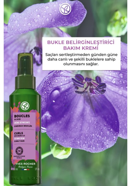 Kıvırcık ve Dalgalı Saçlar İçin (Boucle) Bukle Belirginleştirici Bakım Kremi - Vegan-150 ml