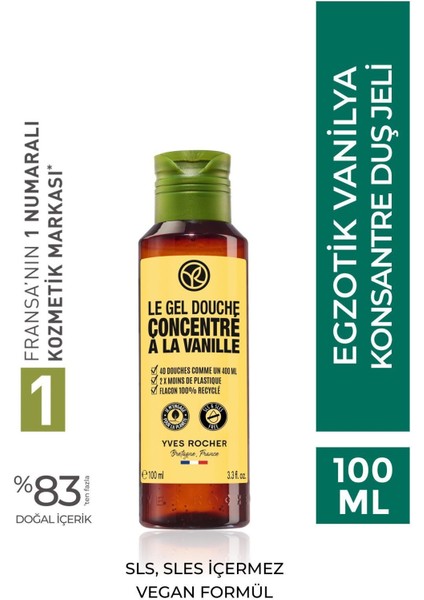 Konsantre Duş Jeli - Egzotik Vanilya - 100ml