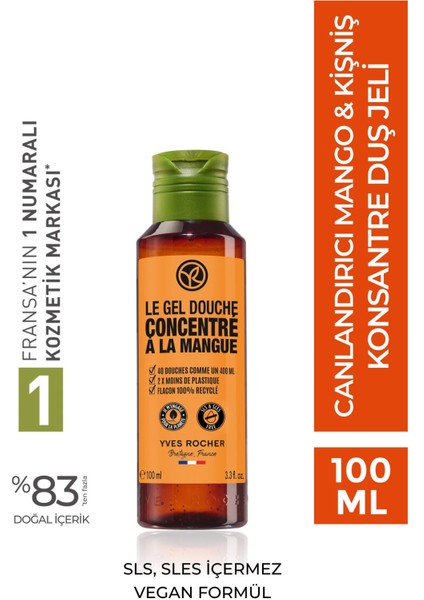 Konsantre Duş Jeli - Canlandırıcı Mango & Kişniş - 100ml