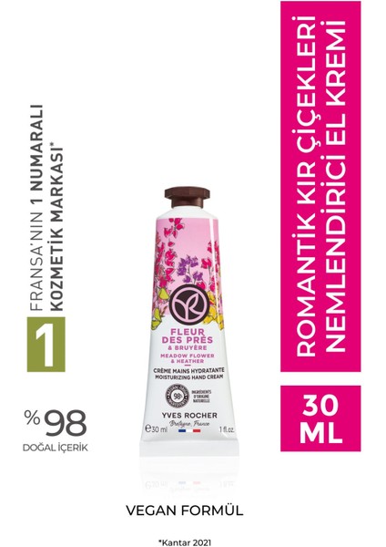 Nemlendirici El Kremi - Romantik Kır Çiçekleri - 30ml-81361