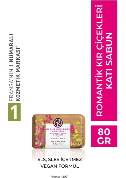 Katı Sabun - Romantik Kır Çiçekleri - 80g-63526