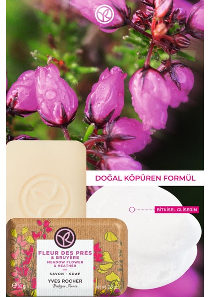 Katı Sabun - Romantik Kır Çiçekleri - 80g-63526