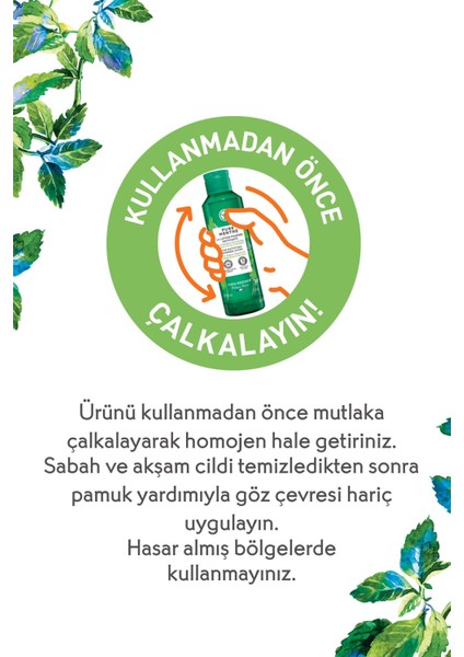 KarmaYağlı Ciltler Için Pure Menthe Glikolik Asit-prebiyotik Pudralı Tonik