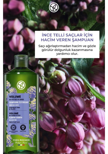 İnce Telli Saçlar İçin (Volume) Hacim Veren Şampuan - Sülfatsız & Vegan-300 ml