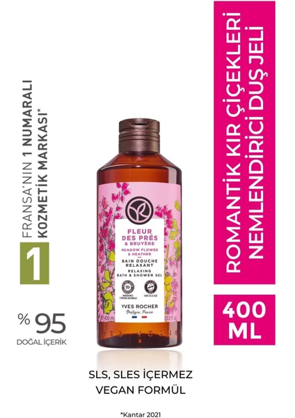 Yves Rocher Nemlendirici Duş Jeli - Romantik Kır Çiçekleri - 400ml-62181