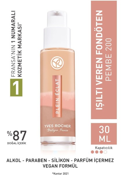 Detoks Etkili Işıltı Veren Fondöten- Pembe 200-30 Ml-62060