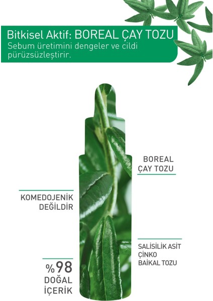 Çinko&Salisilik Asit,Antioksidan,Yağ Dengeleyici Serum-SeboPureVegetal BitkiselArındırıcı Bakım-30ml fırsatları
