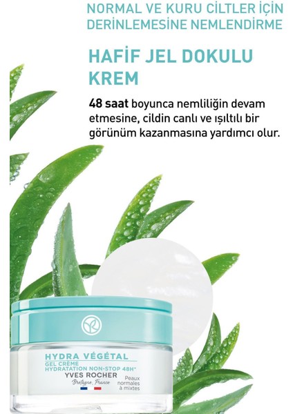 Normal ve Kuru Cilt, Pantenol &E Vitamin, Jel Krem-Hydra Vegetal Bitkisel Nemlendirici Bakım-50ml