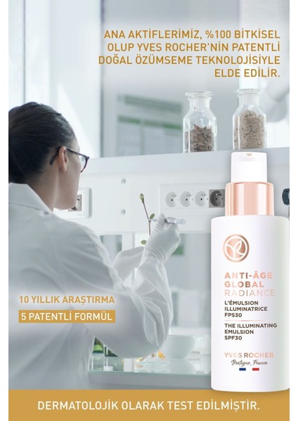 Leke Ve Yaşlanma Karşıtı Bitkisel Kök Hücre Bakımı Anti-age Global Radiance- Vitamin E - 30 Spf Krem