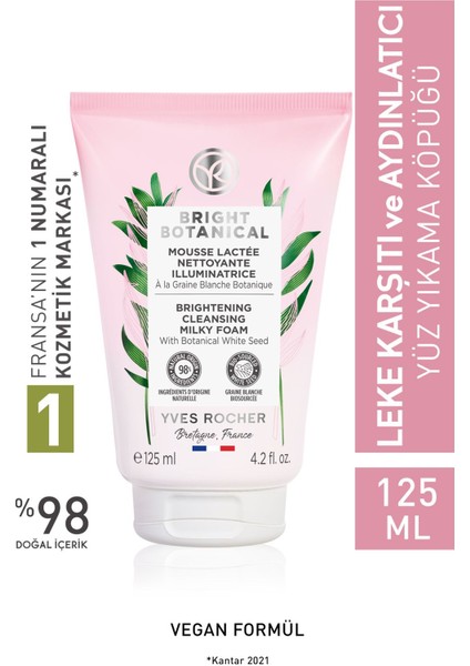 Leke Ve Kırışık Karşıtı Bitkisel Bakım Bright Botanical - Yüz Yıkama Köpüğü-125ml