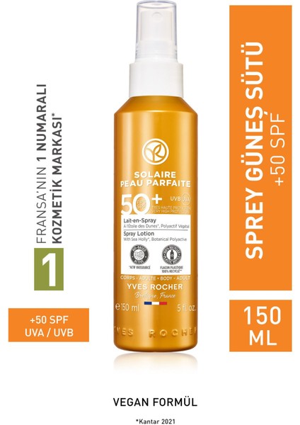 Spf 50 Güneş Koruyucu Vücut Spreyi/solaire Peau Parfaite-150 ml