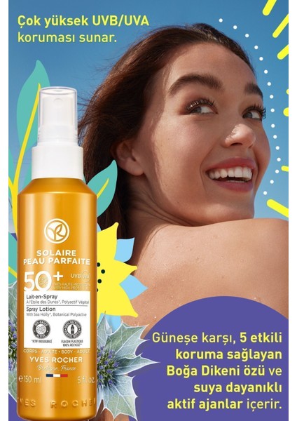 Spf 50 Güneş Koruyucu Vücut Spreyi/solaire Peau Parfaite-150 ml