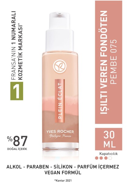 Detoks Etkili Işıltı Veren Fondöten- Pembe 075- 30 Ml-61721