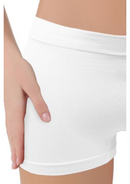 Mikro Fiber Kadın Kısa Boxer 1'li Özel Paket - Siyah, Beyaz, Ten | S/m, L/xl fiyatları