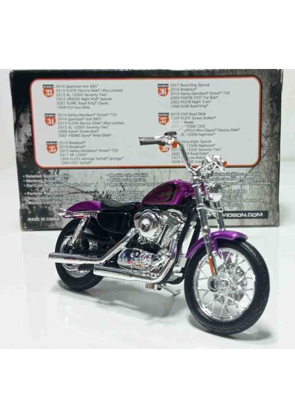 Dianomimaisto 1:18 Ölçek 2013 Harley Davidson Xl 1200 V // Metal Motosiklet