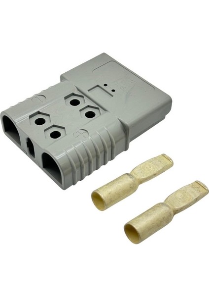 36V-150V ELEKTRİKLİ FORKLİFT AKÜ SOKETİ 160 A (35 MM/50 MM) (GRİ) (SBE160) (ÇAP:71 BOY:92 MM)