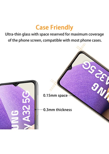 Samsung Galaxy A32 Temperli Cam Ekran Koruyucu 9h Ultra Koruma (3 Adet) fiyatları