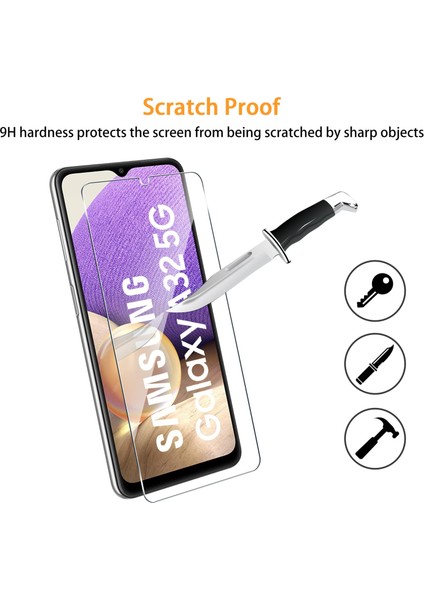 Samsung Galaxy A32 Temperli Cam Ekran Koruyucu 9h Ultra Koruma (3 Adet) modelleri