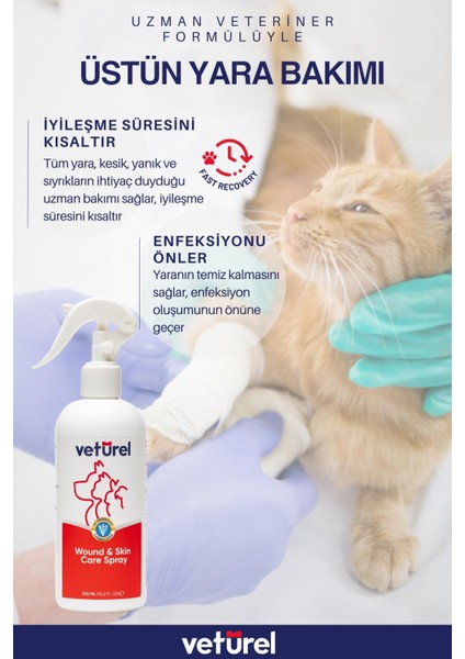 Gözyaşı Lekesi Kedi Aknesi Kedi Mantar Kedi Sağlık Tahriş Yara Bakımı 300 ml Kedi Yüz Bakımı