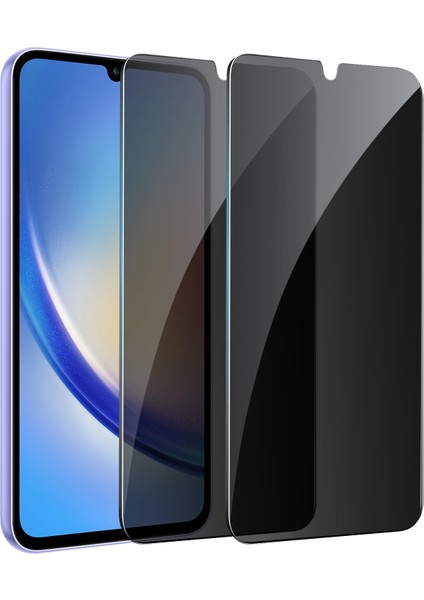 Samsung Galaxy A34 5g Gizli Hayalet Cam Ekran Koruyucu 9h Ultra Koruma (2 Adet)